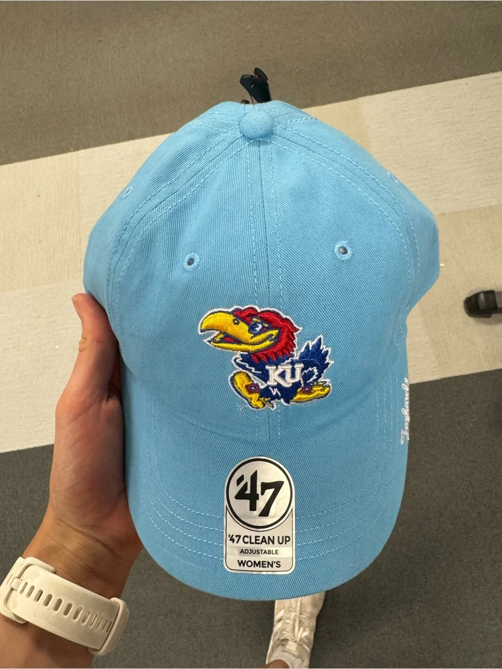 47 Brand Kansas Jayhawks Light Blue Adjustable Cap